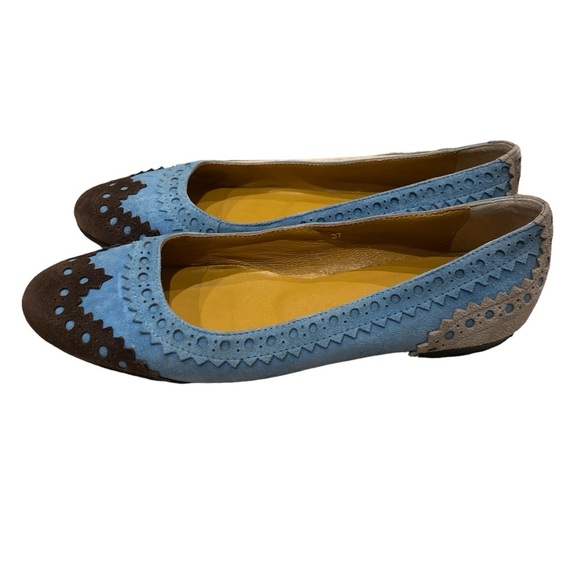 Hermes suede flats brown-light blue size 37 - Picture 2 of 6